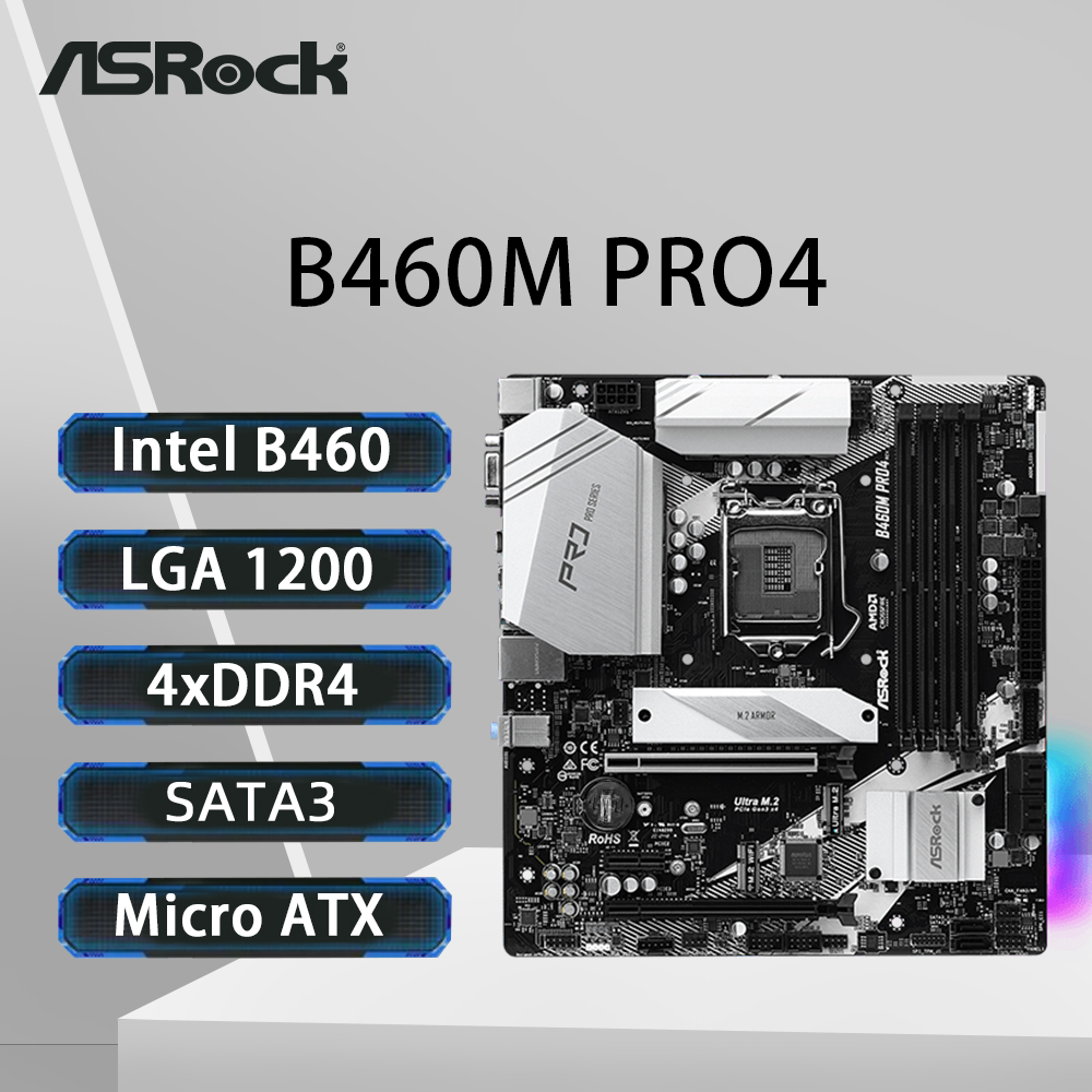 Intel Cpu Core I9 - ASRock B460M PRO4 마더보드 LGA 1200