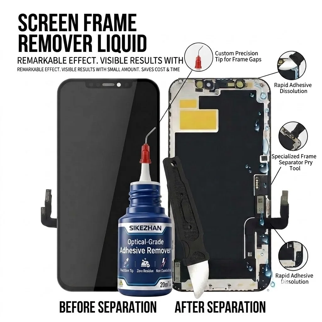 Screen Cleaning Kit - SIKEZHAN 20ml 광학 등급 접착제 제거제