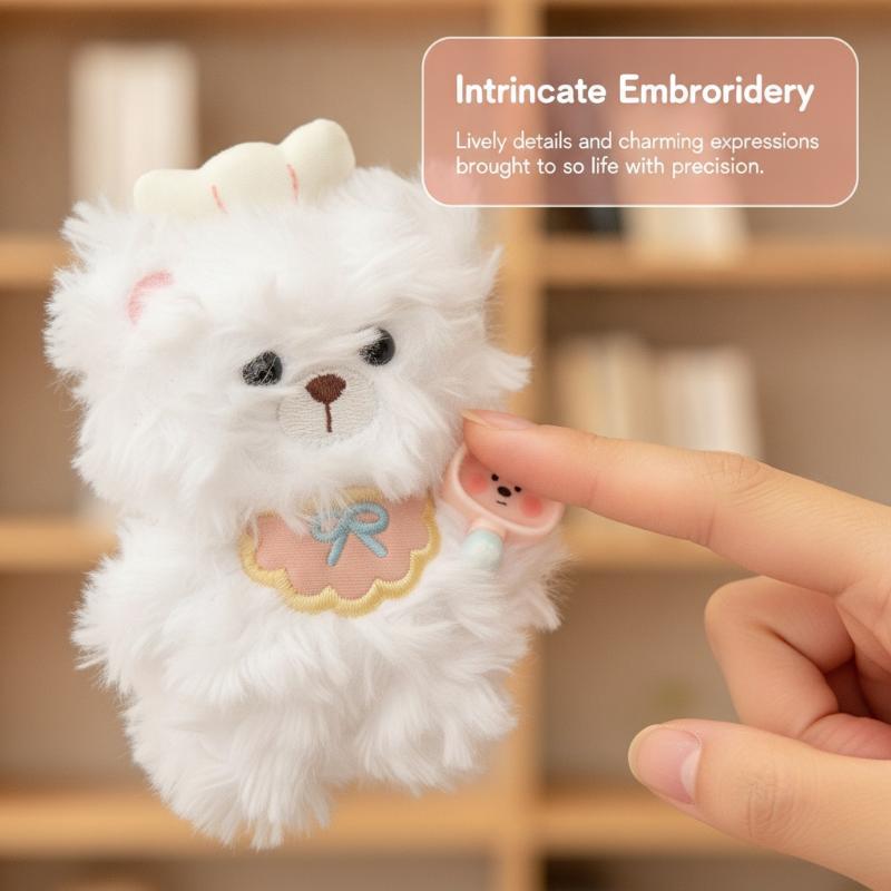 1Pcs 부드러운 플러시 셰프 베어 키 체인 귀여운 소 - Laptop Accessories Girly 리뷰 및 가격