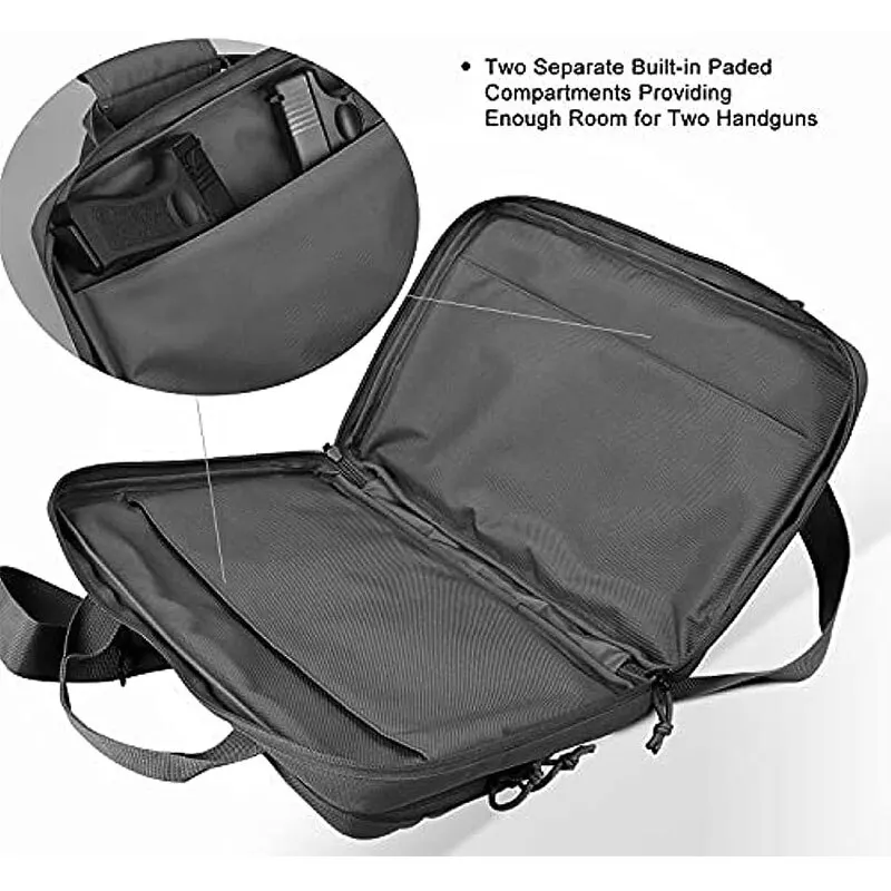 잠금 가능한 전술 총 가방 몰리 시스템 다중 포켓 사격 - Laptop Accessories Box 리뷰 및 가격