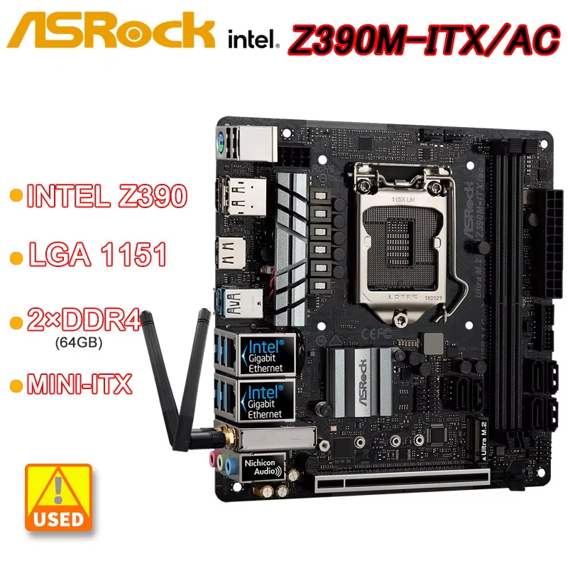 Asrock Z390M-ITX/AC 미니-ITX 마더보 - Intel Cpu Core I9 리뷰 및 가격