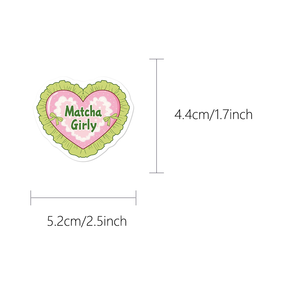 50PCS 말차 소녀 스티커 패션 개성 창조적 트렌드  - Laptop Accessories Girly 리뷰 및 가격