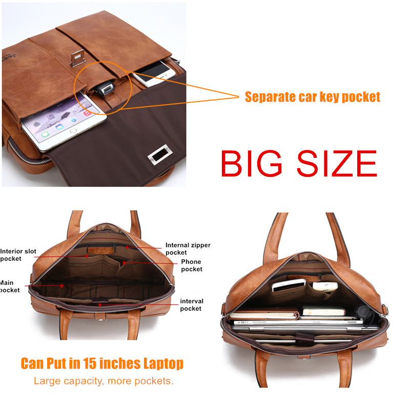 Jeep Buluo 남성용 가죽 서류가방 14인치 노트 - Laptop Accessories Box 리뷰 및 가격