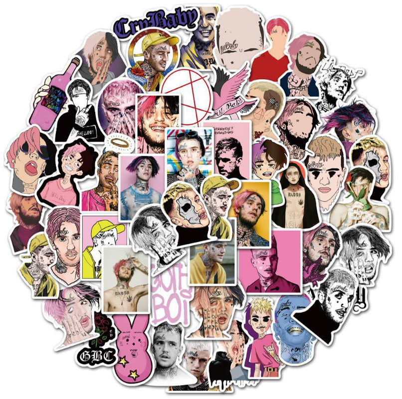 10/30/50pcs 미국 랩퍼 Lil Peep 낙서  - Laptop Accessories Girly 리뷰 및 가격